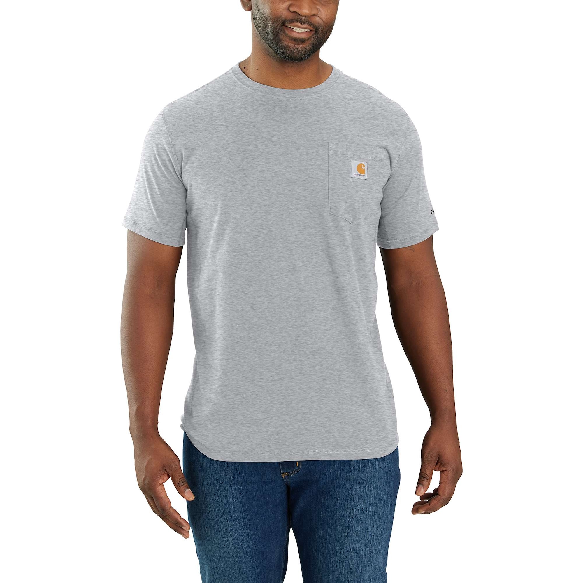 Carhartt Force Pocket T-Shirt Mens Heather Grey
