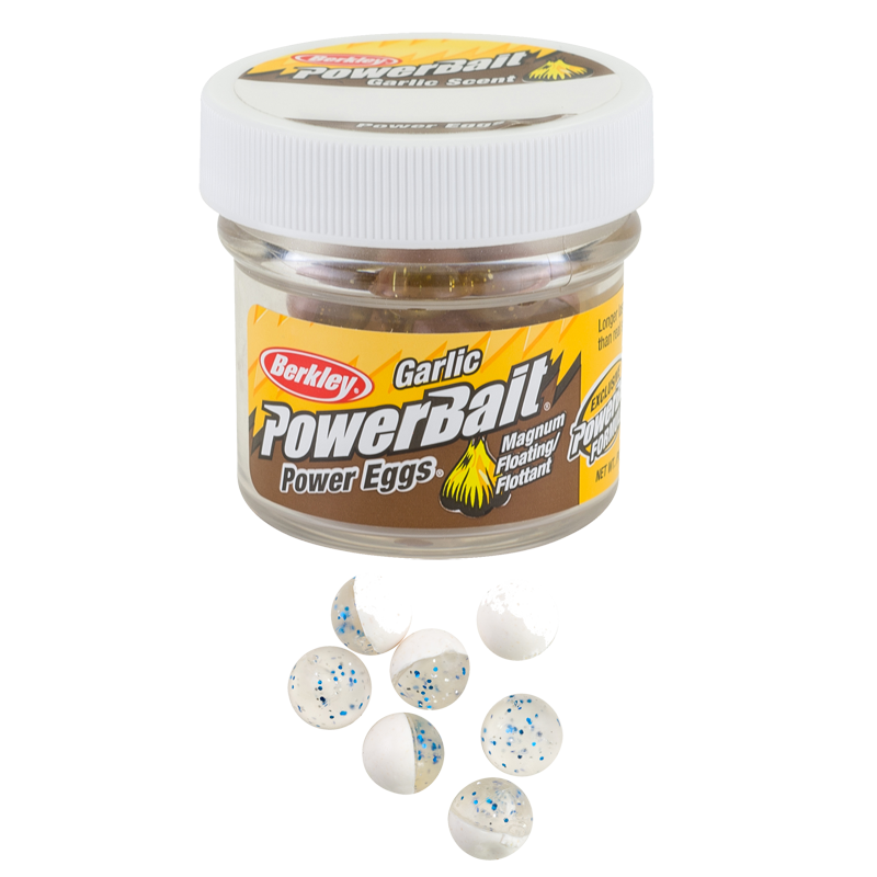 Power Eggs Magnum Floating Garlic Blue/Fluo White -