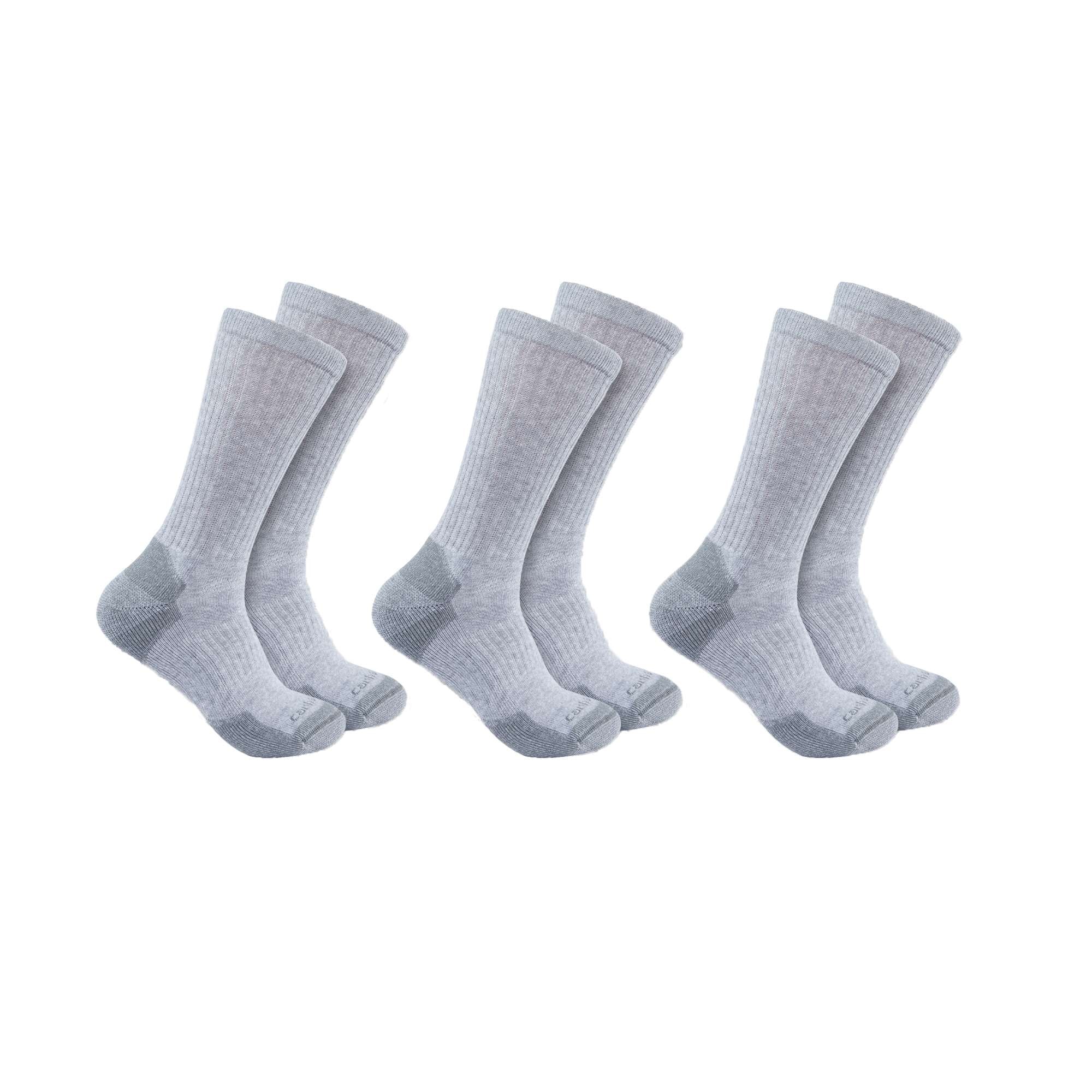 Carhartt Crew Socks 3-Pack Men's Grey M