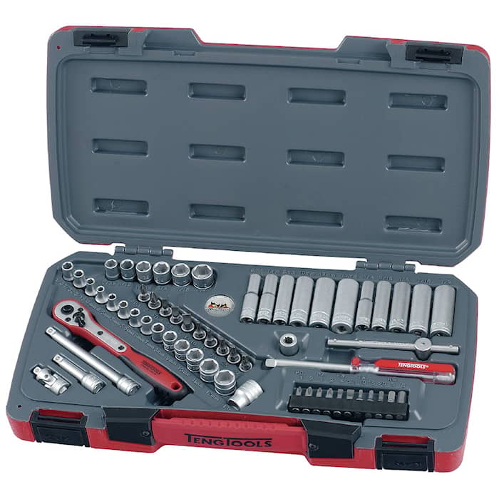 Teng Tools Hylsnyckelsats T1460 1/4 60 delar