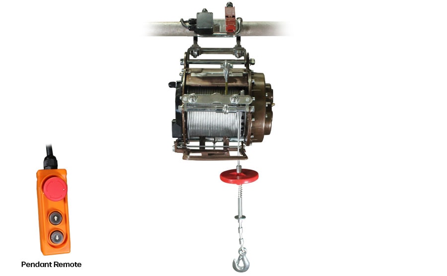 Warrior Winches Byggvinsch 800KG IP65, 230V