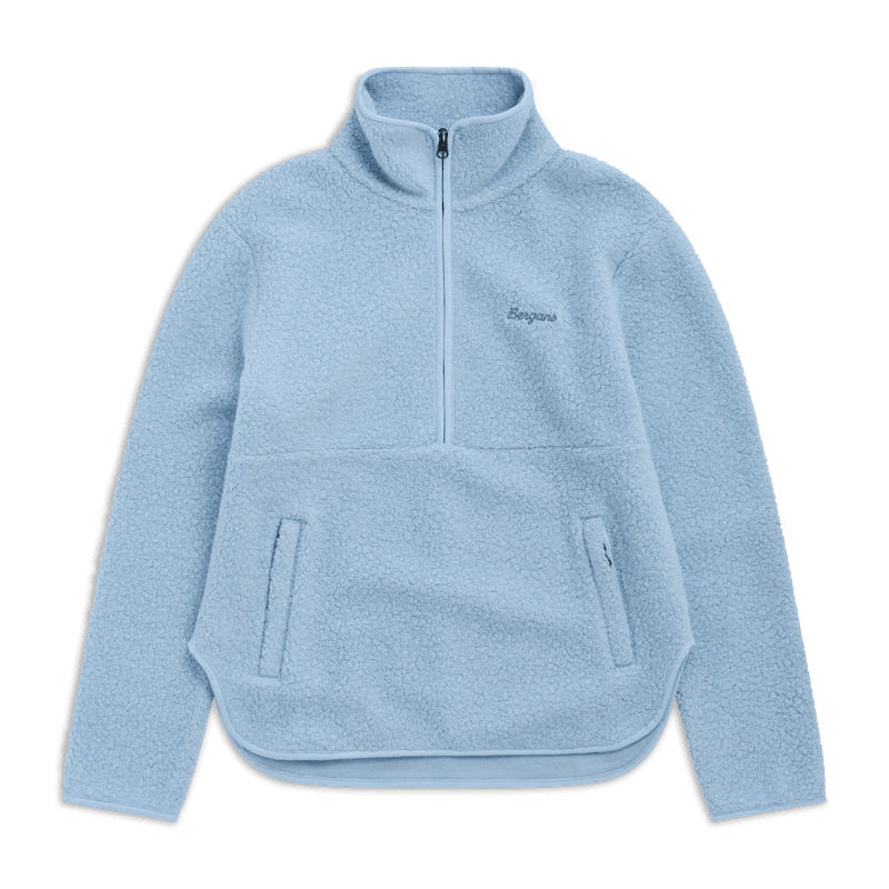 Bergans Myken Half-Zip Merino Pile Damen Light Dusty Blue