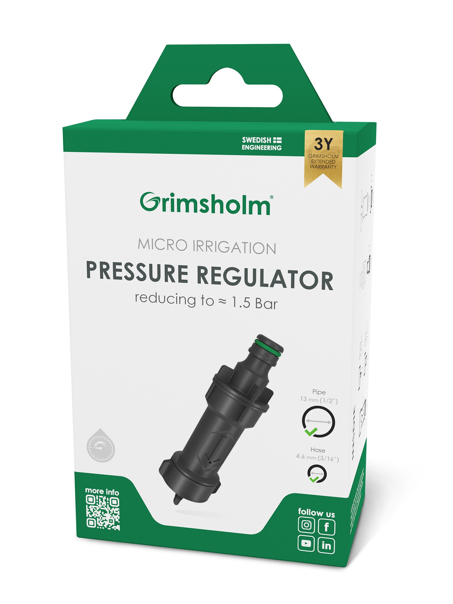 Grimsholm Tryckregulator 1,5 bar