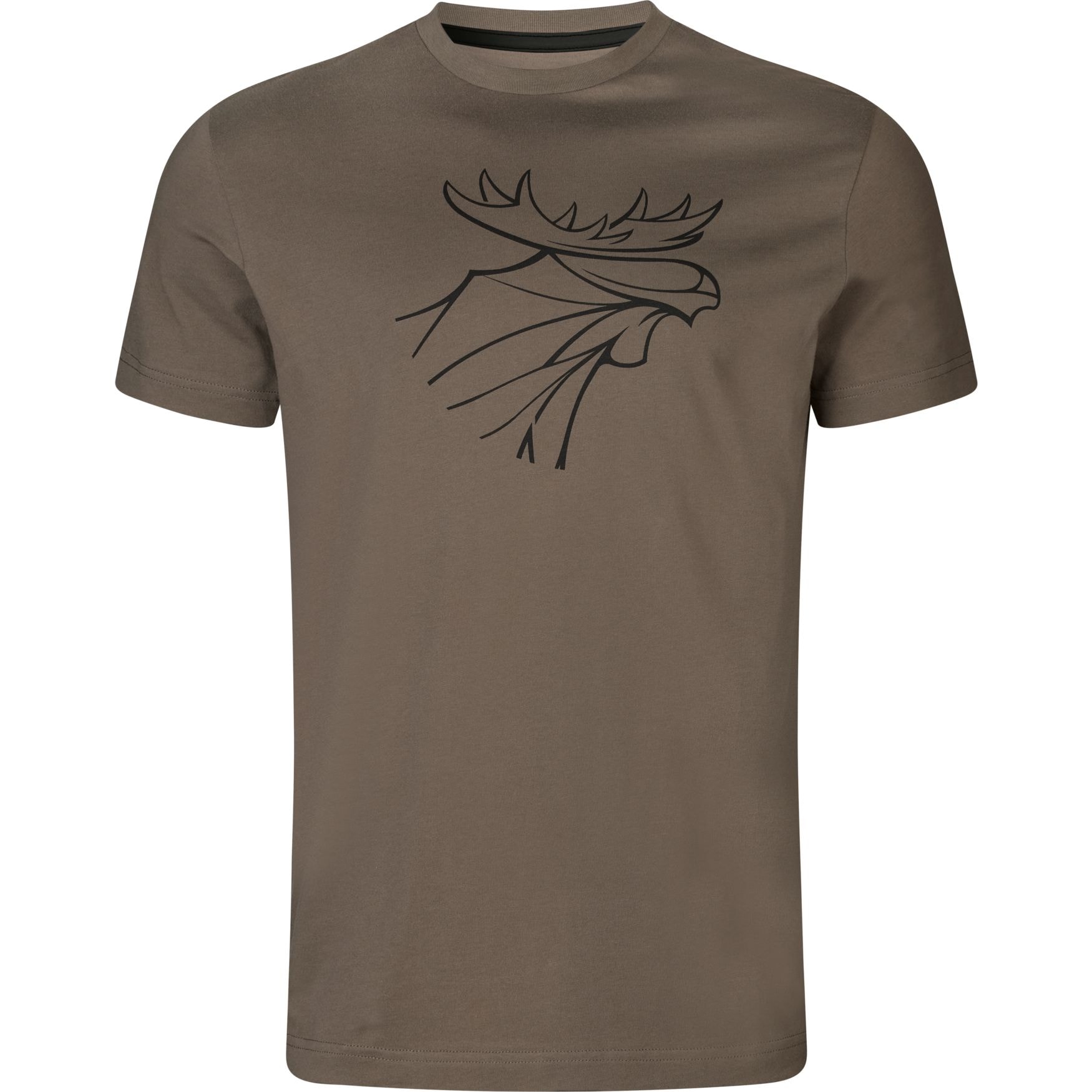 Härkila Härkila graphic t-shirt 2-pack Brown granite/Phantom 3XL -