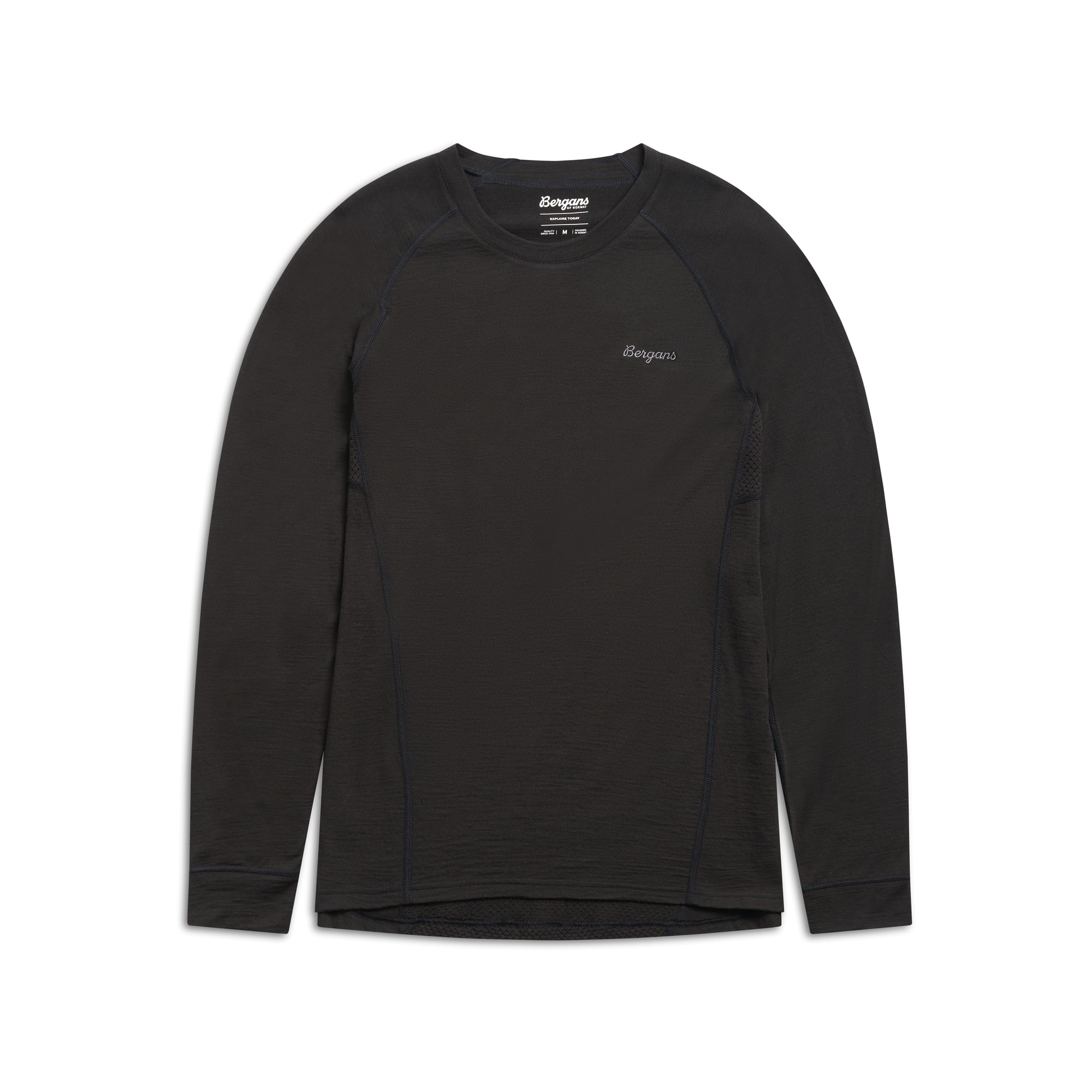 Bergans Inner:Pure Merino L/S Aluspaita Miehet Black