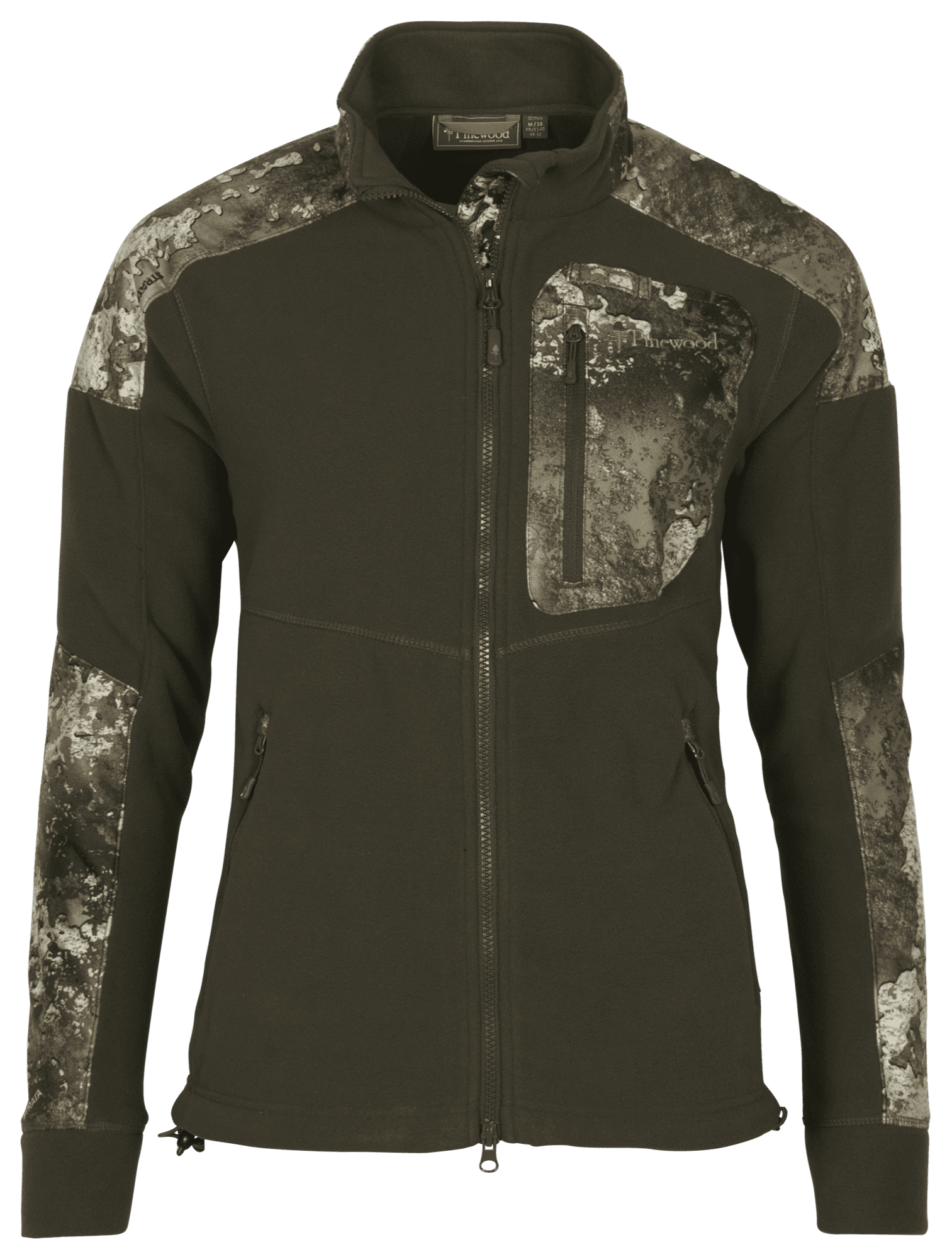 Pinewood Småland Hunters Camou Fleecejacka Dam Hunting Brown/Strata