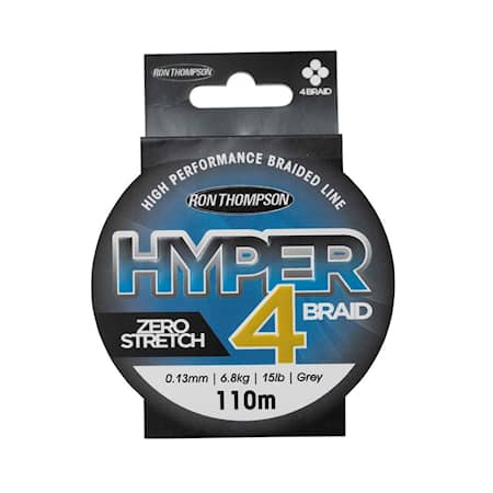 R.T. Hyper 4-Braid 110m 0.15mm 8.1kg Grå