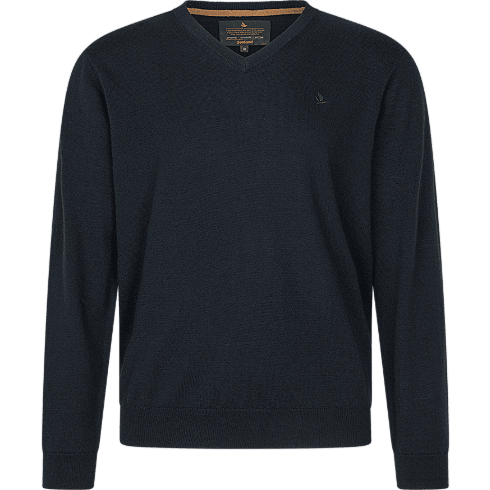 Seeland Pine Pullover mit V-Ausschnitt, dunkler Saphir