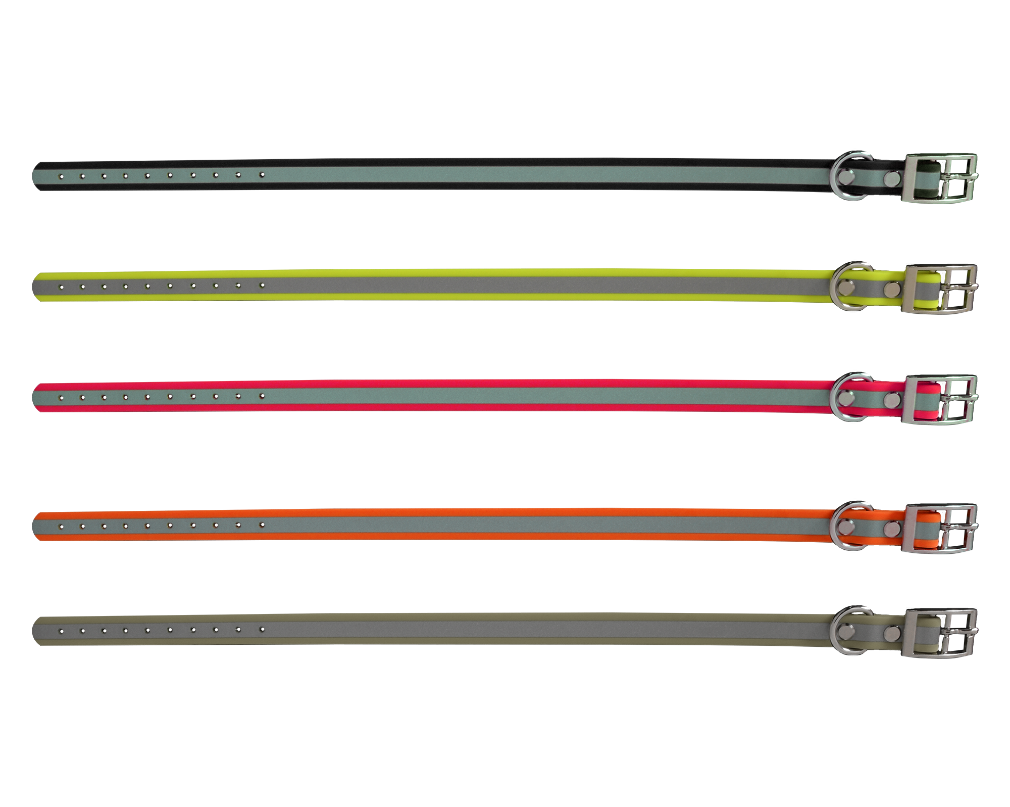 Grännakopplet Hundhalsband 19 mm 45-55 cm - flera färger