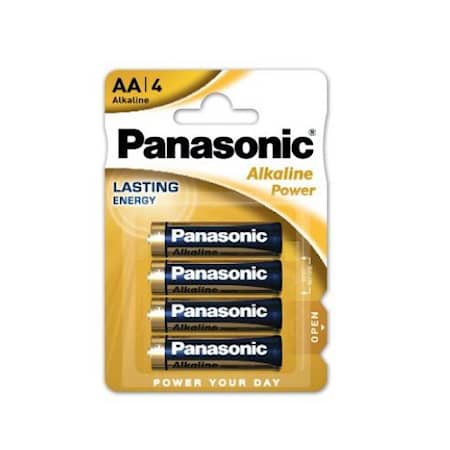 Panasonic Batteri Alkaline Power AA 4