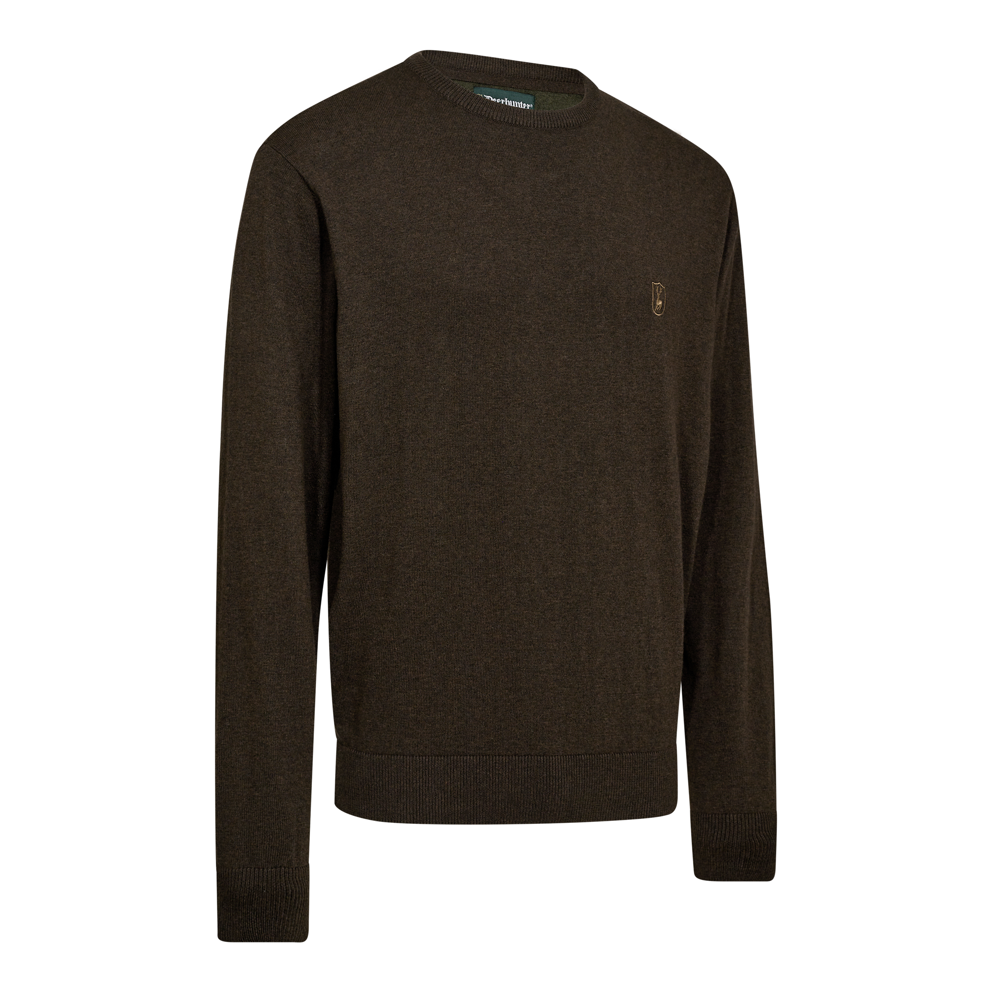 Deerhunter Harrington rundhalset strikkegenser Herre Brown Melange M -
