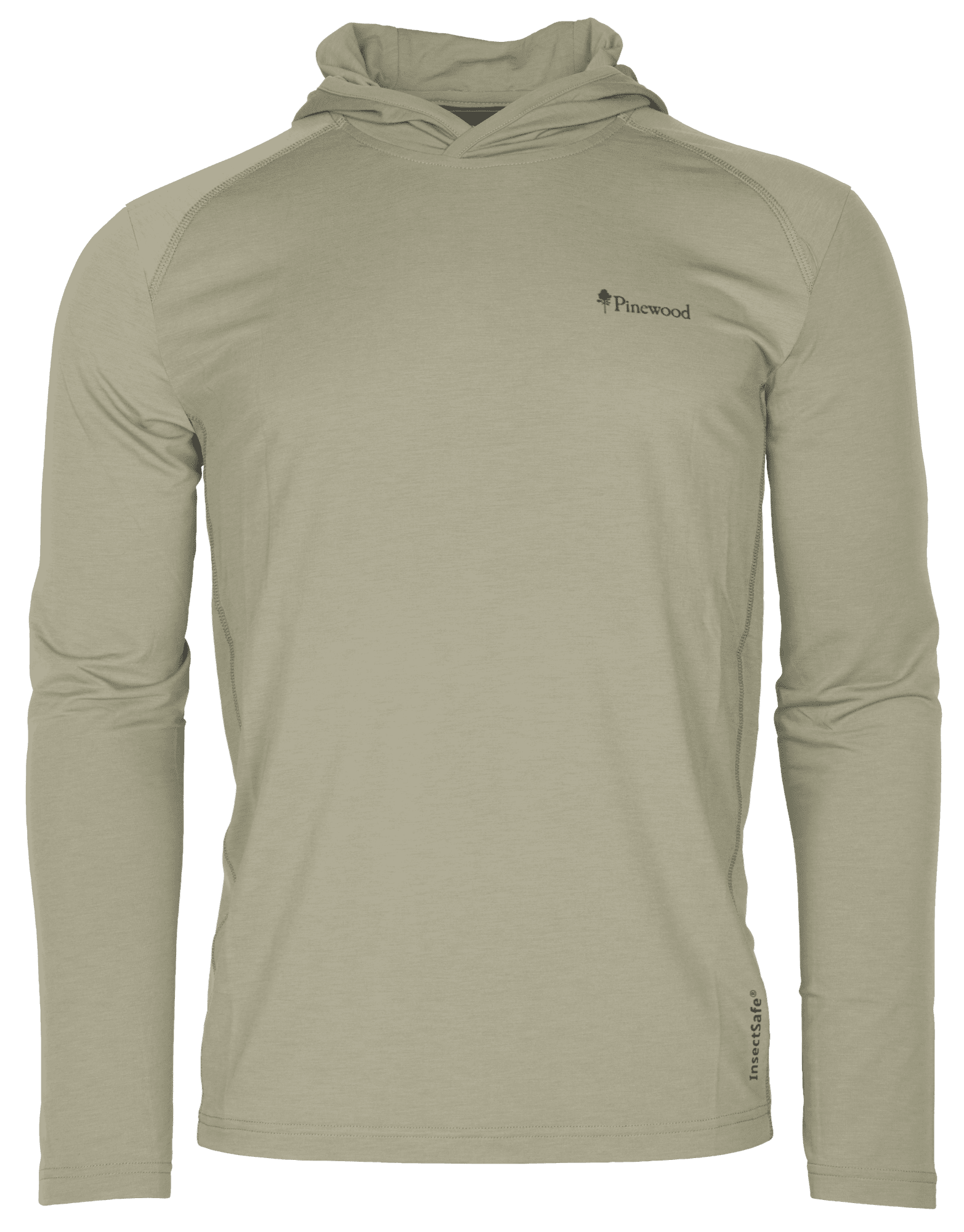 Pinewood InsectSafe Funktionshoodie Herr Light Khaki