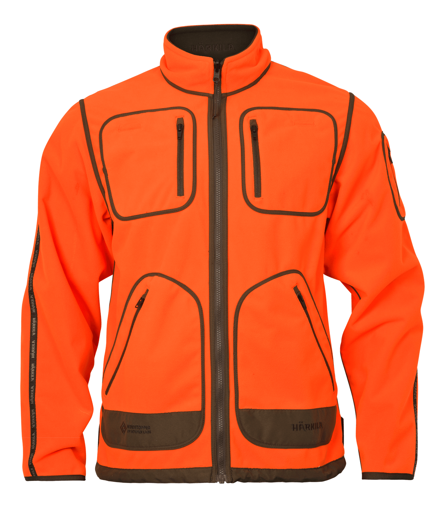 Härkila Kamko Blaze rev. Fleece sweater Men Orange Blaze/Willow Green