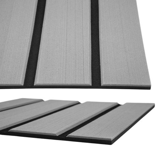 aXent Däcksmatta Eva Ljusgrå Teak