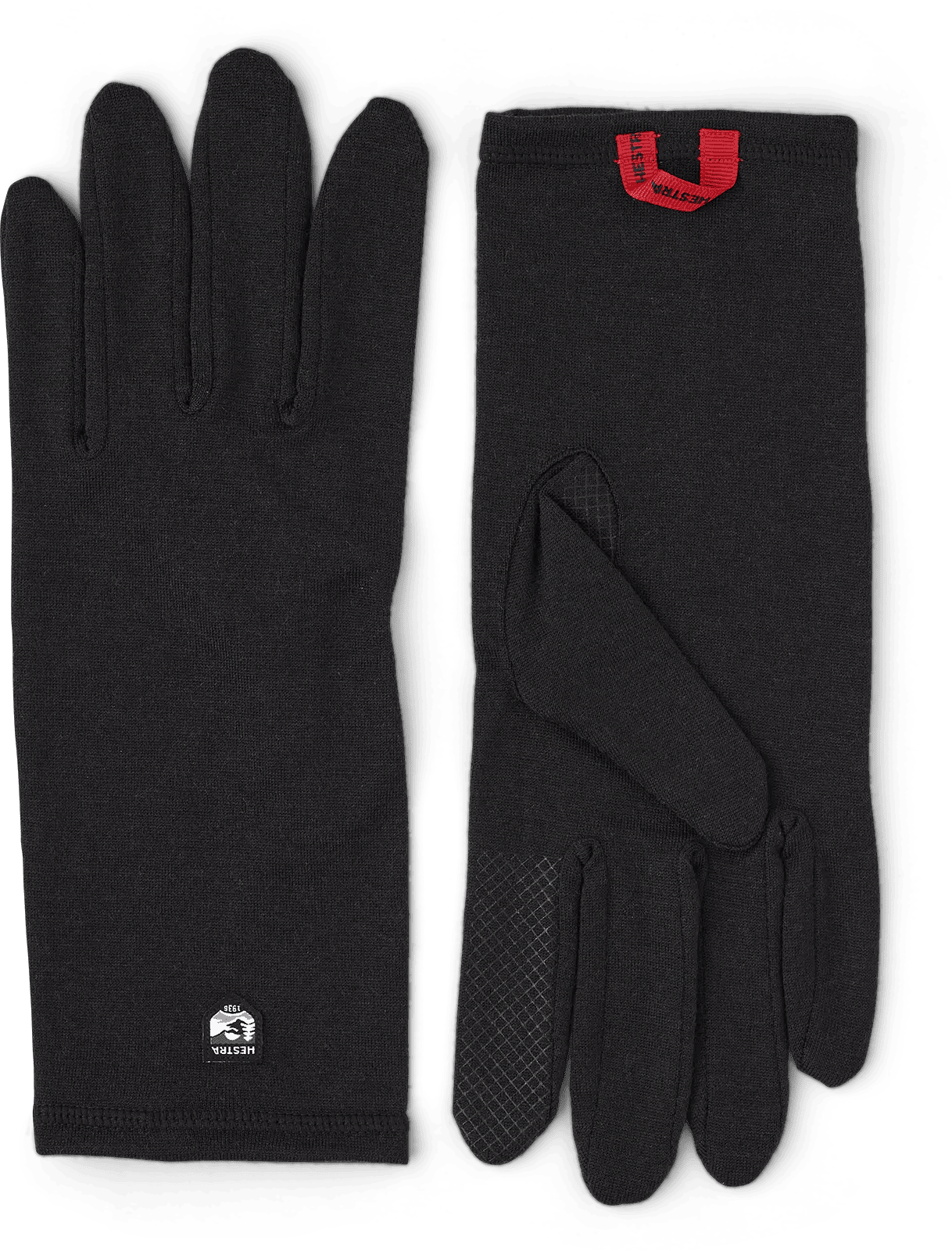 Hestra Fingervante Merino Wool Liner Long Black