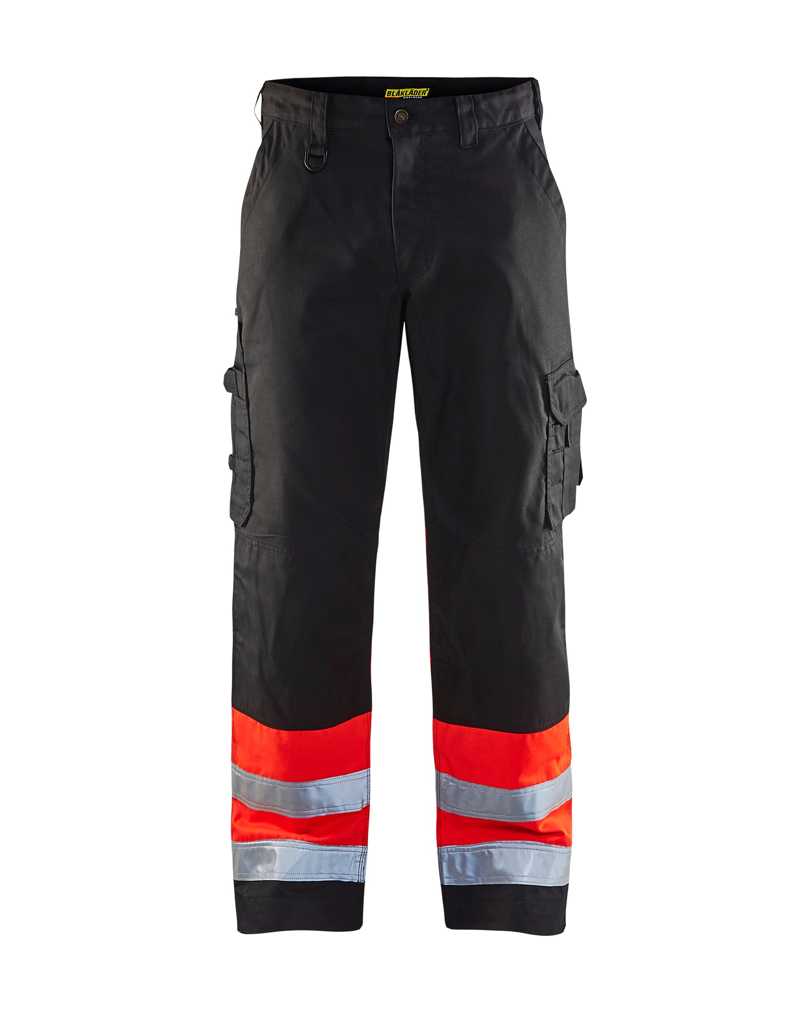 Varselbyxa klass 1 Svart/Röd - D88