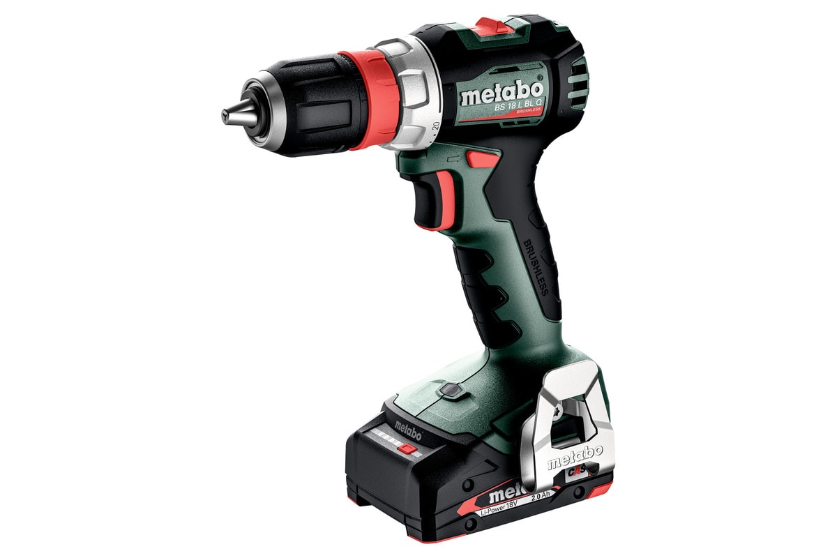 Metabo Skruvdragare BS 18 L BL Q med 2x2Ah batterier och laddare