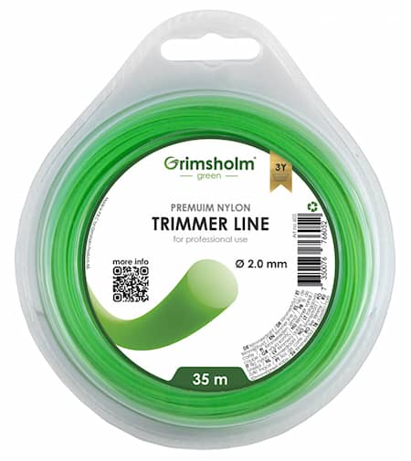 Grimsholm Trimmerinsiima Pyöreä Green 2,0mm 35m