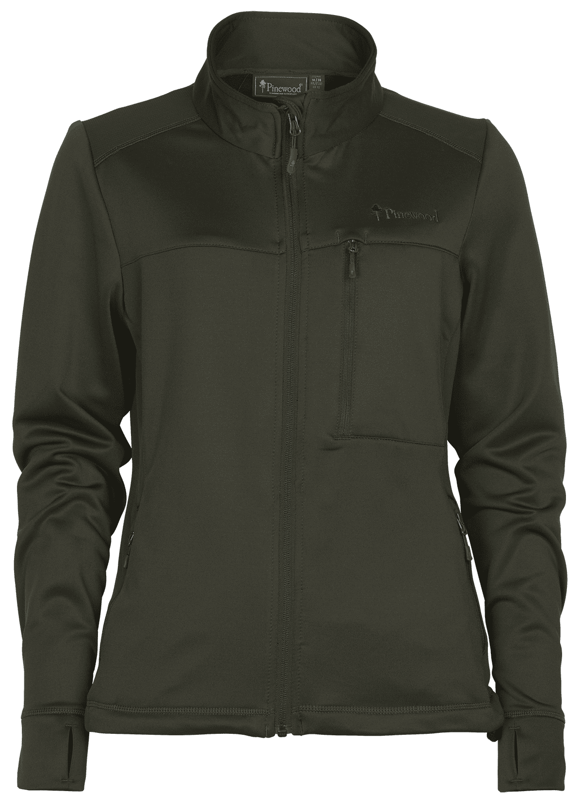 Pinewood Abisko Power Fleecejacka Dam Moss Green