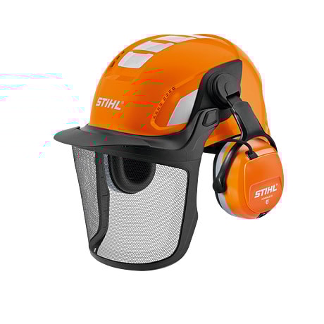 Stihl Hjelmsett Advance X-Vent med bluetooth hørselvern og regnbeskytter Hode- og ansiktsvern -