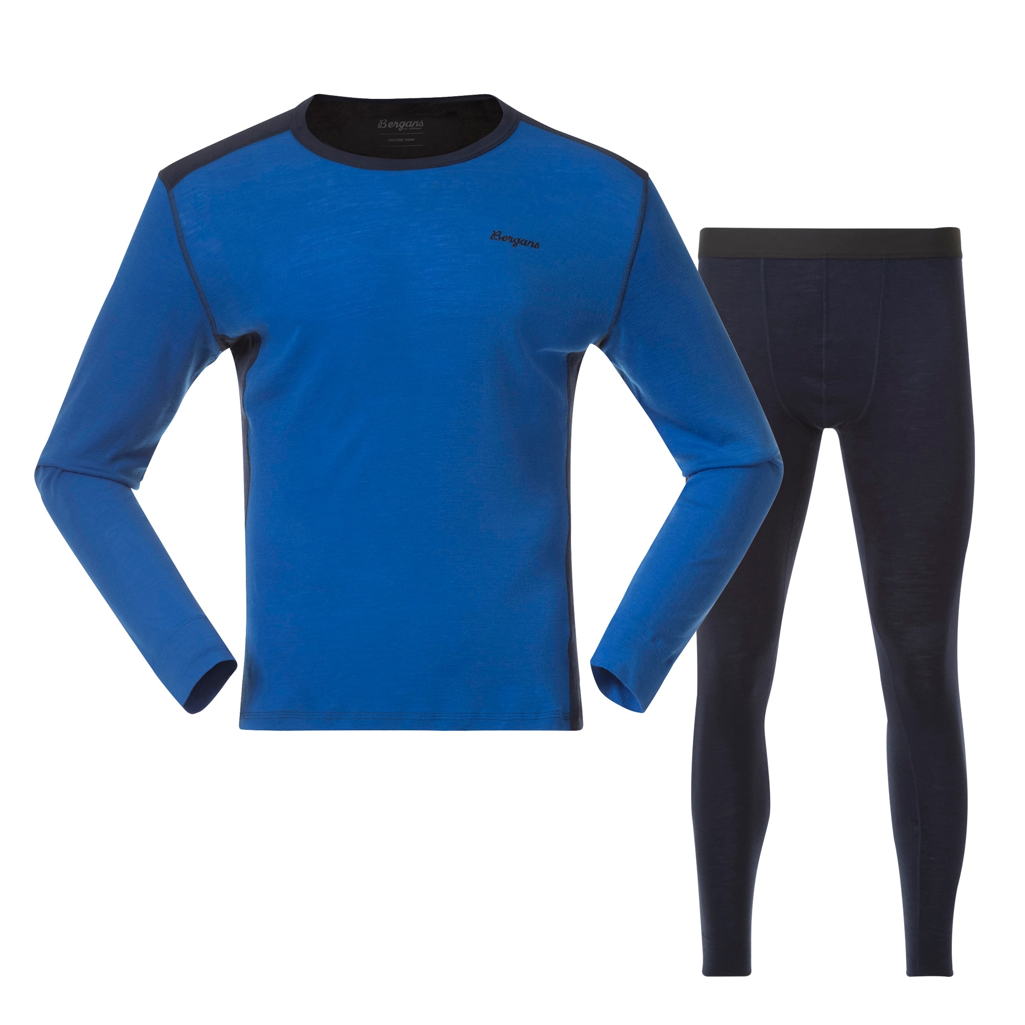Bergans Allround Merino Baselayer Set Men Space Blue/Navy Blue