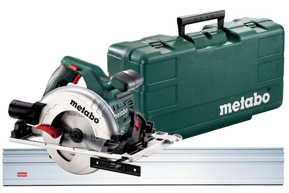 Metabo Cirkelsåg KS 55 FS Set inkl. styrskena