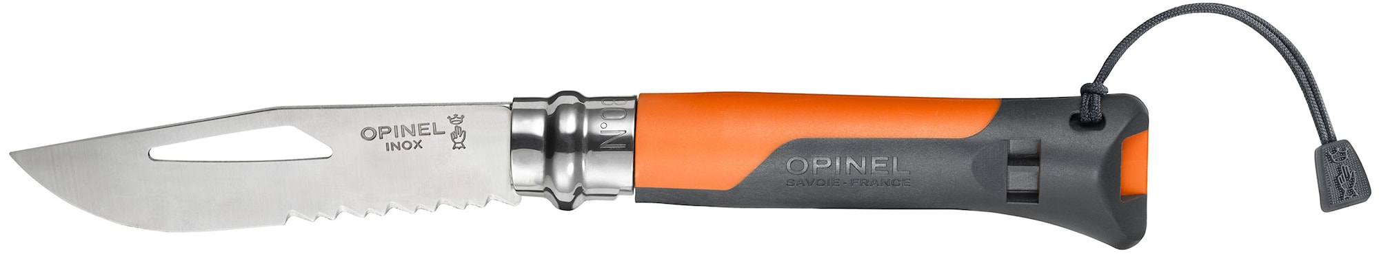 Opinel Outdoor Edelstahl Nr. 8 Orange 8,5 cm.