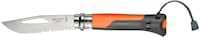 Opinelkniv utendørs i rustfritt stål No8 Orange 8,5 cm
