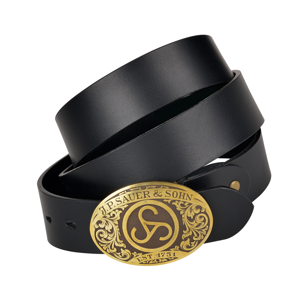 Sauer Leather Belt Buffalo Black