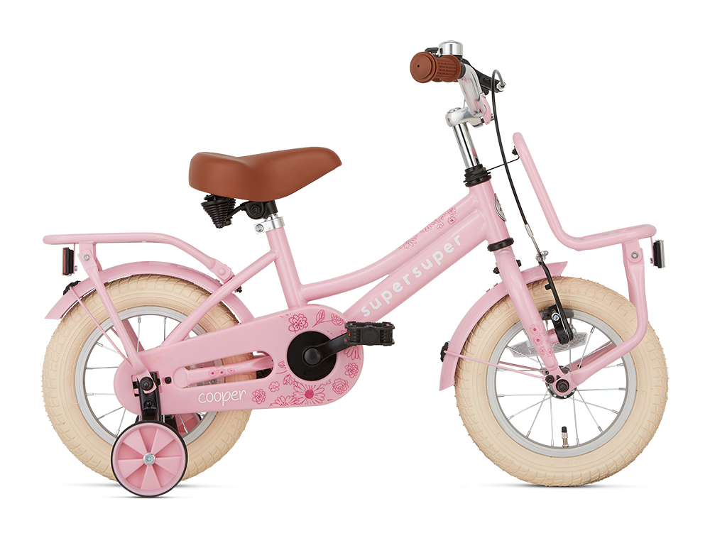 SuperSuper Barncykel COOPER 12" LOW FRAME, Rosa