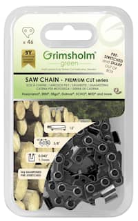 Grimsholm 12" 46vl 3/8" 1.1mm Premium Cut Moottorisahan Teräketju