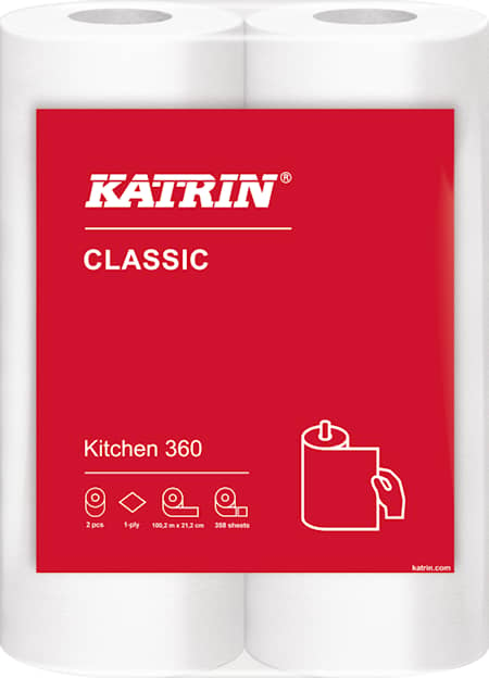 Køkkenrulle Katrin Classic 360 2-pak