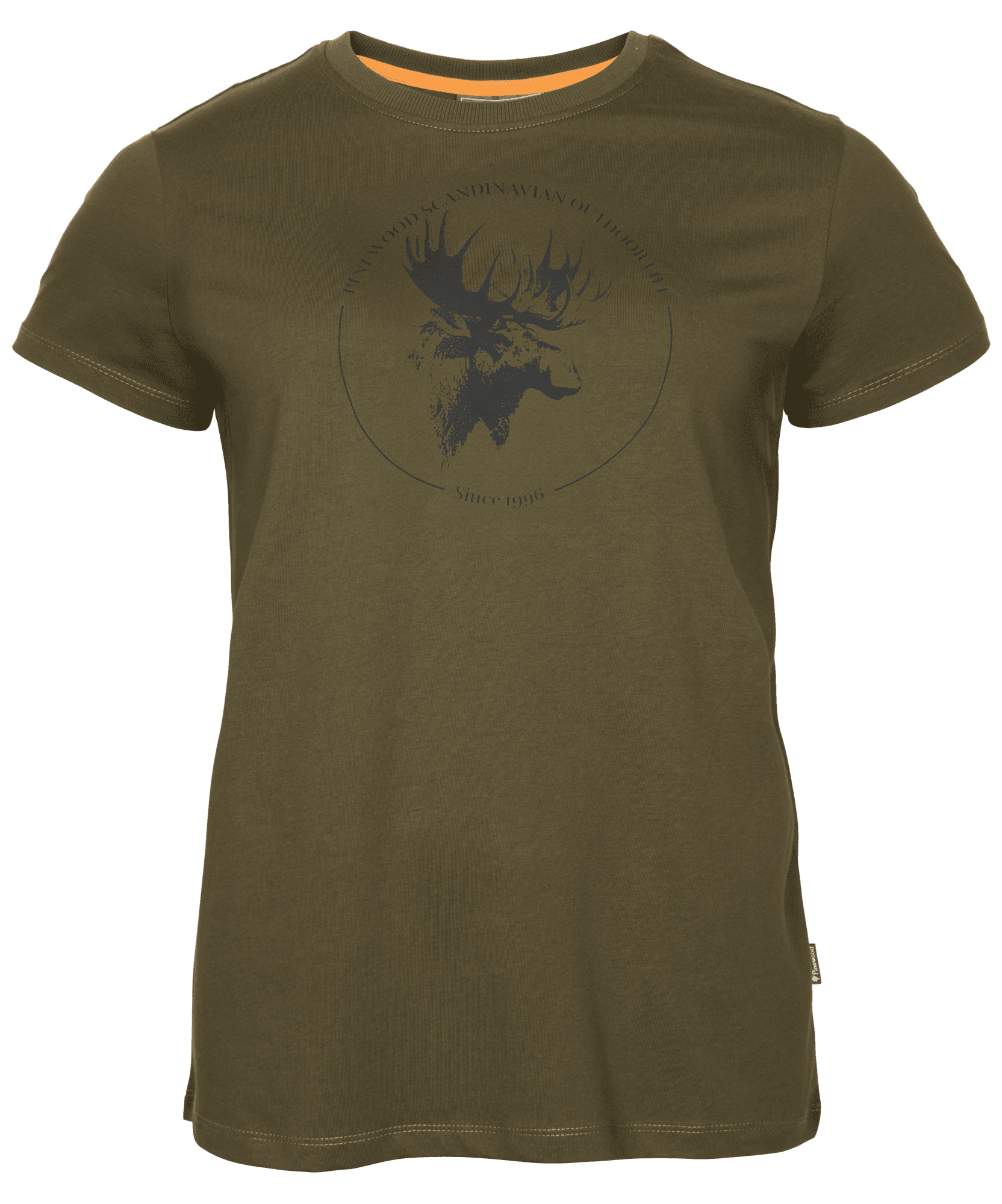 Pinewood Moose T-Shirt Dam Hunting Olive
