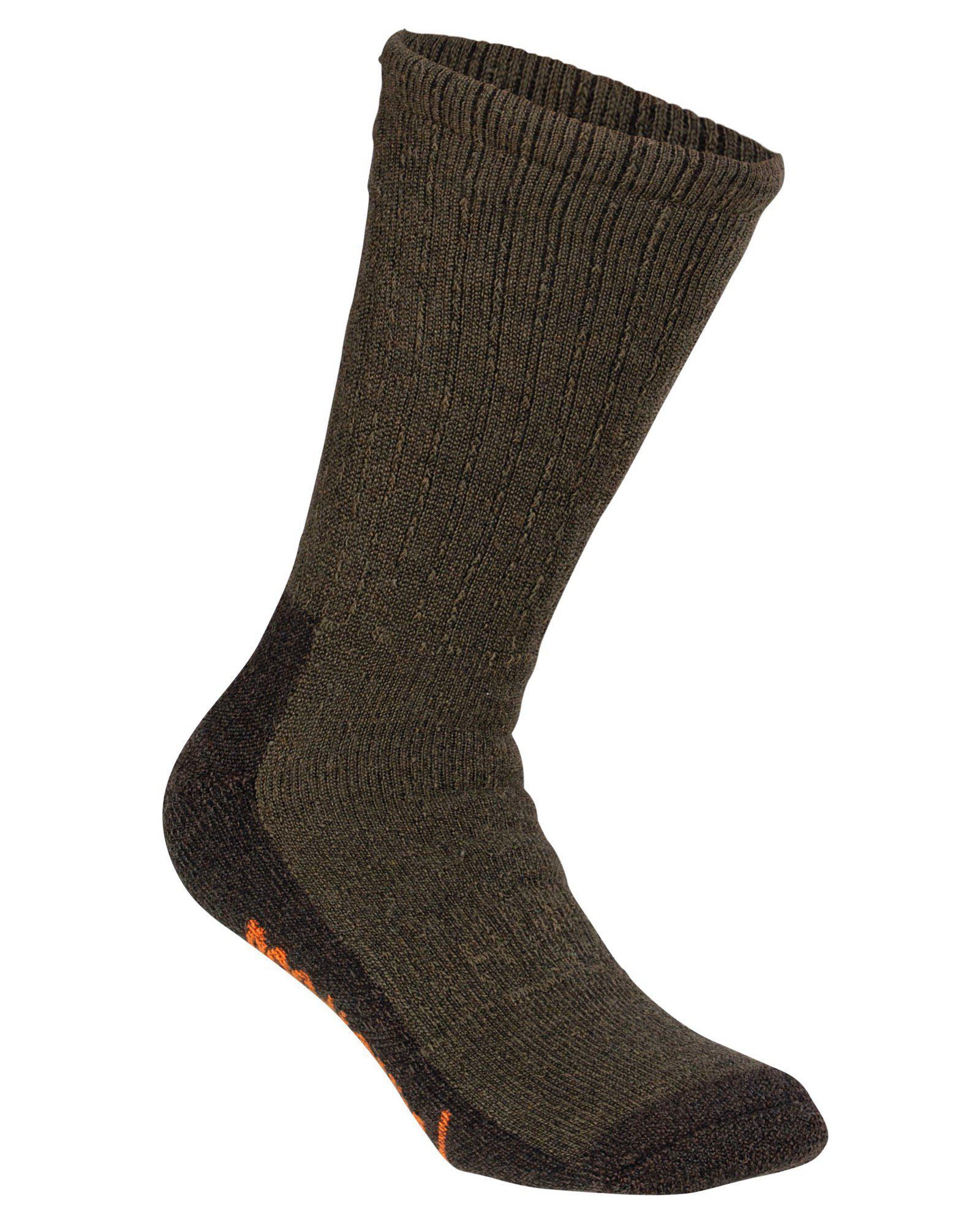 Pinewood Hunters Terry Wool Strumpor Green/Dark Green 4346