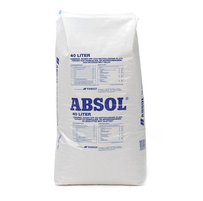 Absol Absorberingsmedel Absol Blå Säck 40 liter