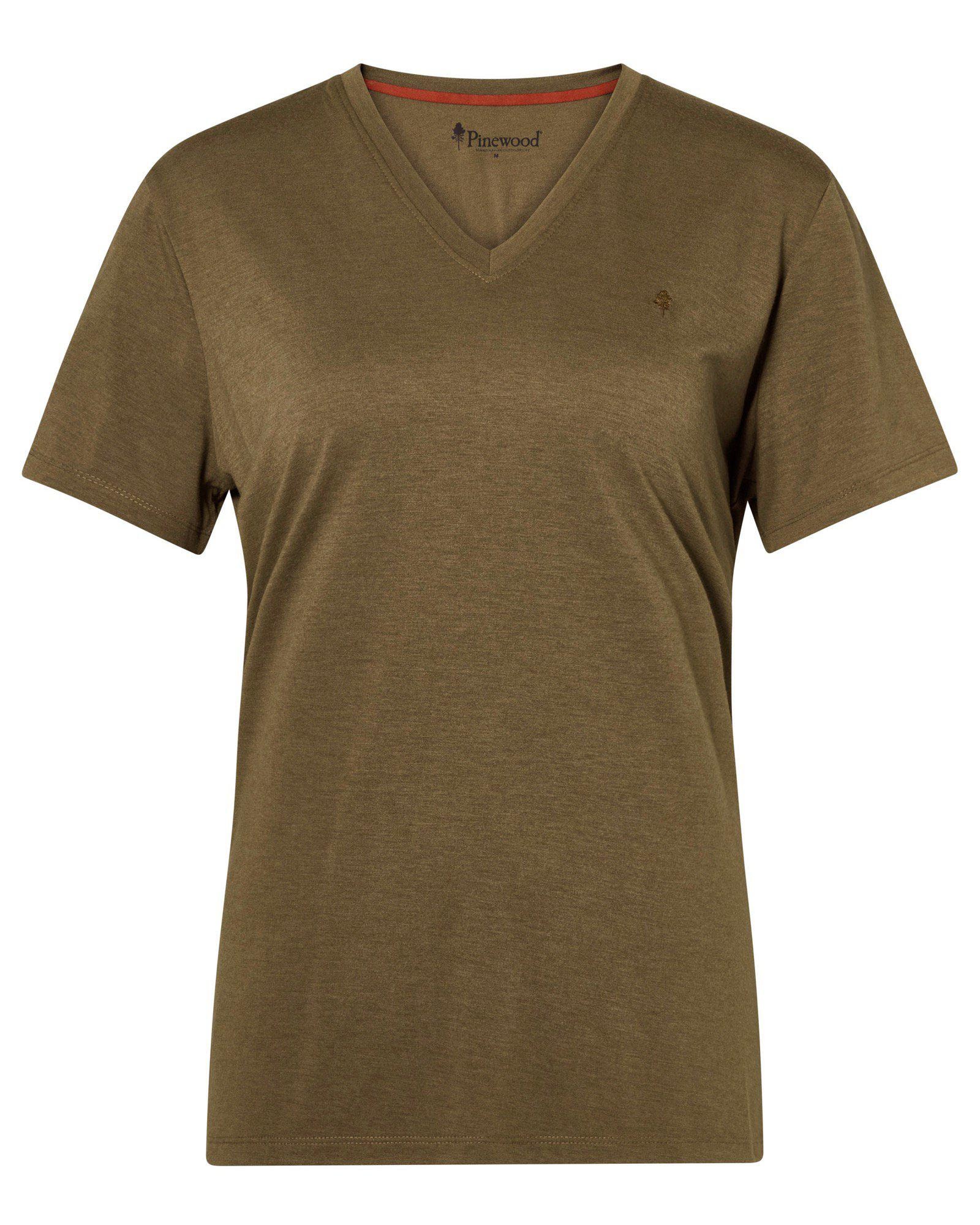 Pinewood Finnveden Forest T-shirt Dam Olive Green