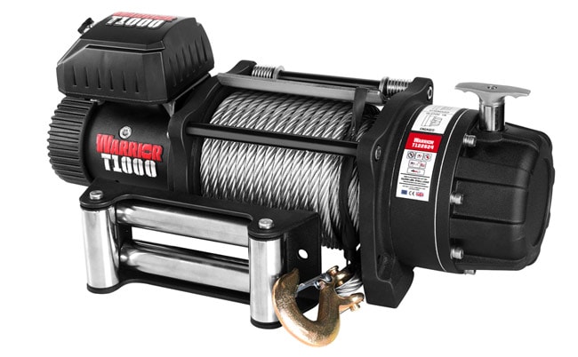 Warrior Winches T1000-2200 Severe Duty Vinsch, 12V Stålvajer