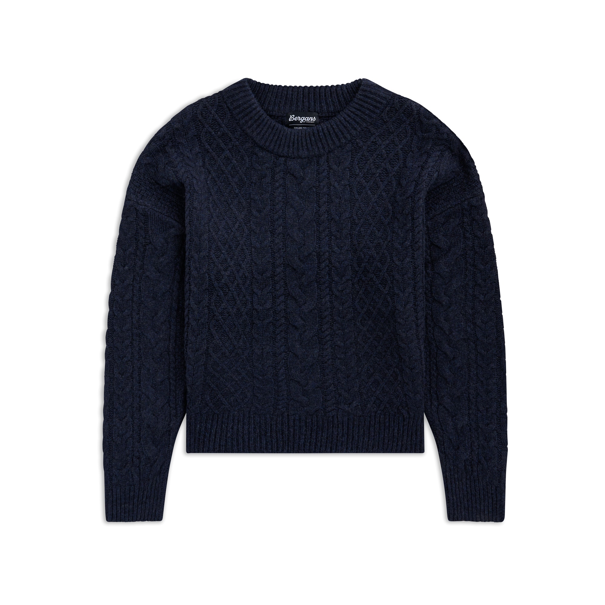 Bergans Lofoten Knitted Villapaita Miehet Dark Navy