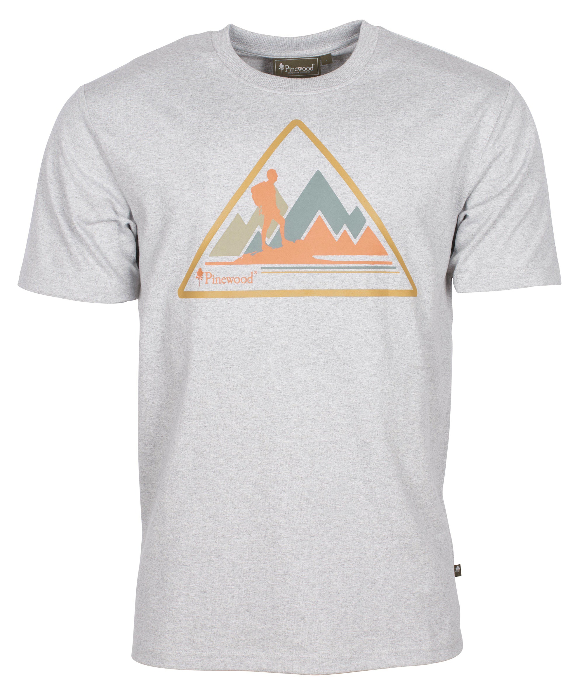 Pinewood Outdoor Trekker T-Shirt M Herr Light Grey Melange