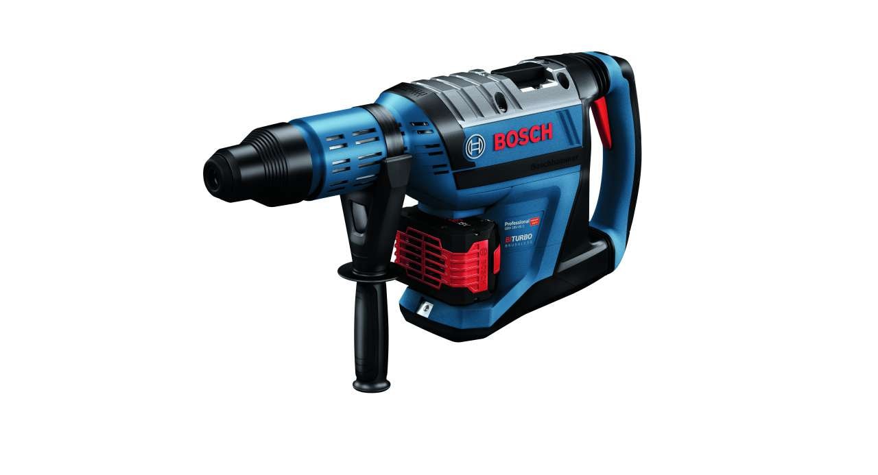 Bosch Akkuporavasara BITURBO, SDS max -kiinnitys GBH 18V-45 C Professional työkalusalkussa, tarvikesarja Solo