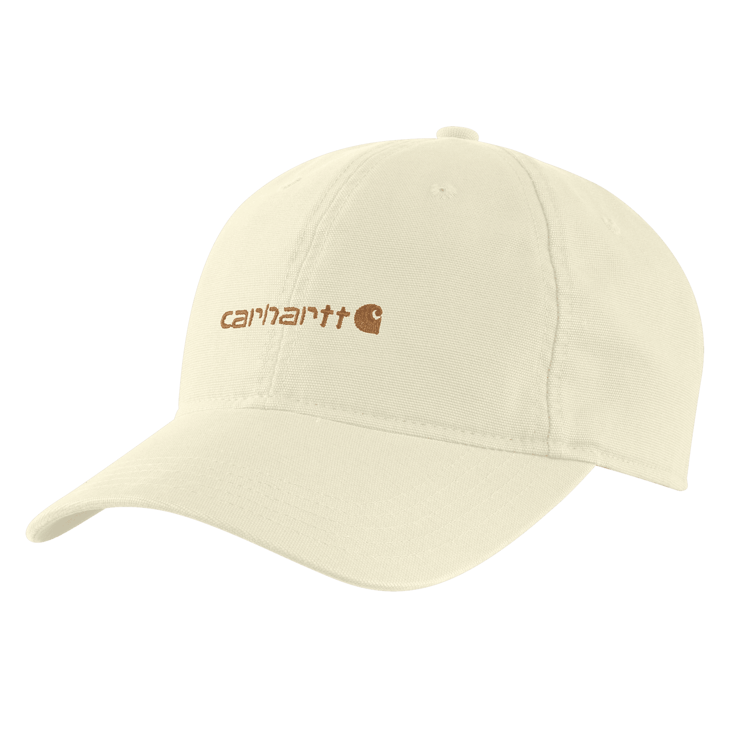 Carhartt Canvas Embroidered Graphic Cap Women Undyed Ecru