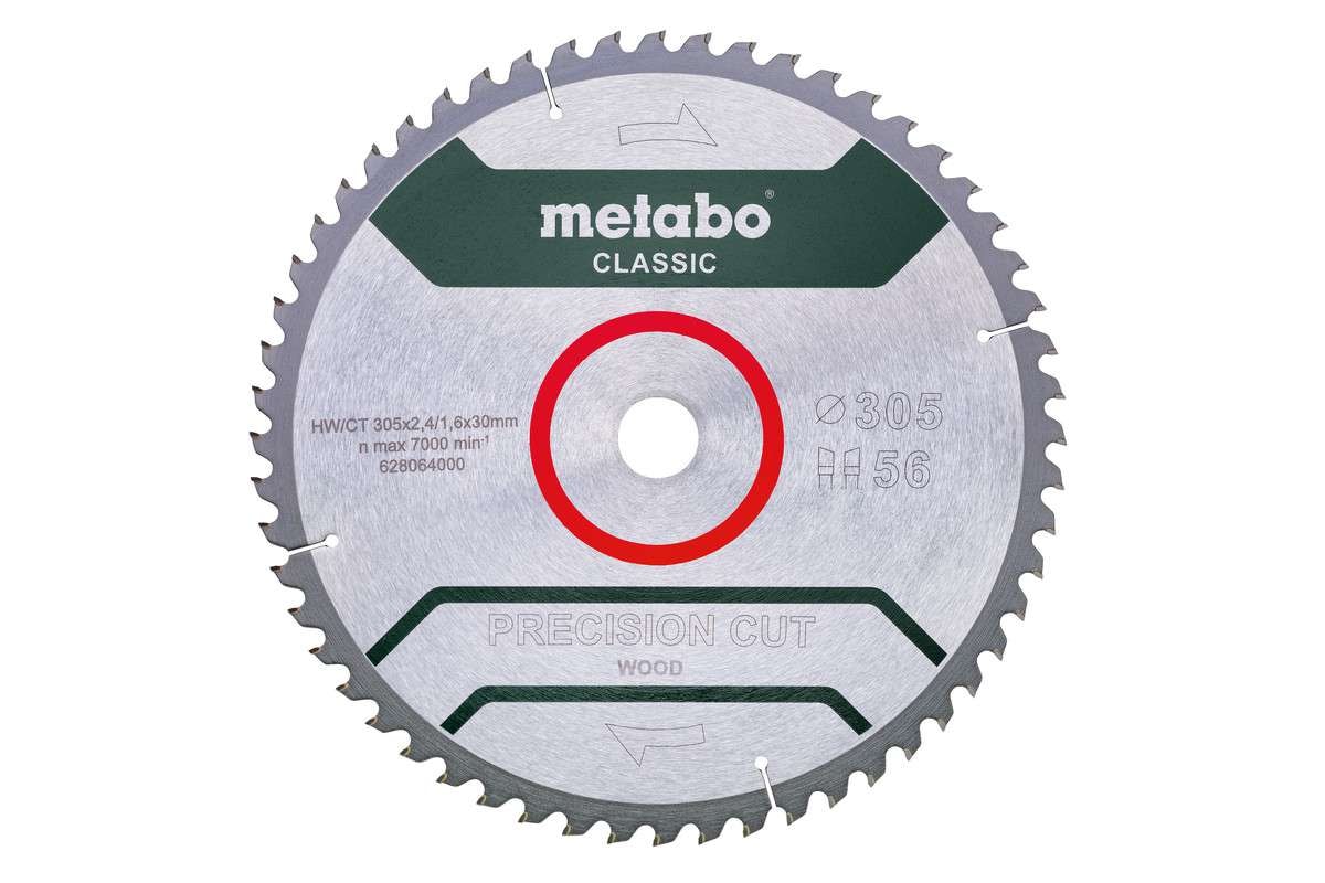 Metabo Sahanterä "Precision Cut Wood - Classic", 305x30, Z56 WZ 5° neg