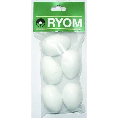 Ryom Rote Eier aus Kunststoff 5 Stk