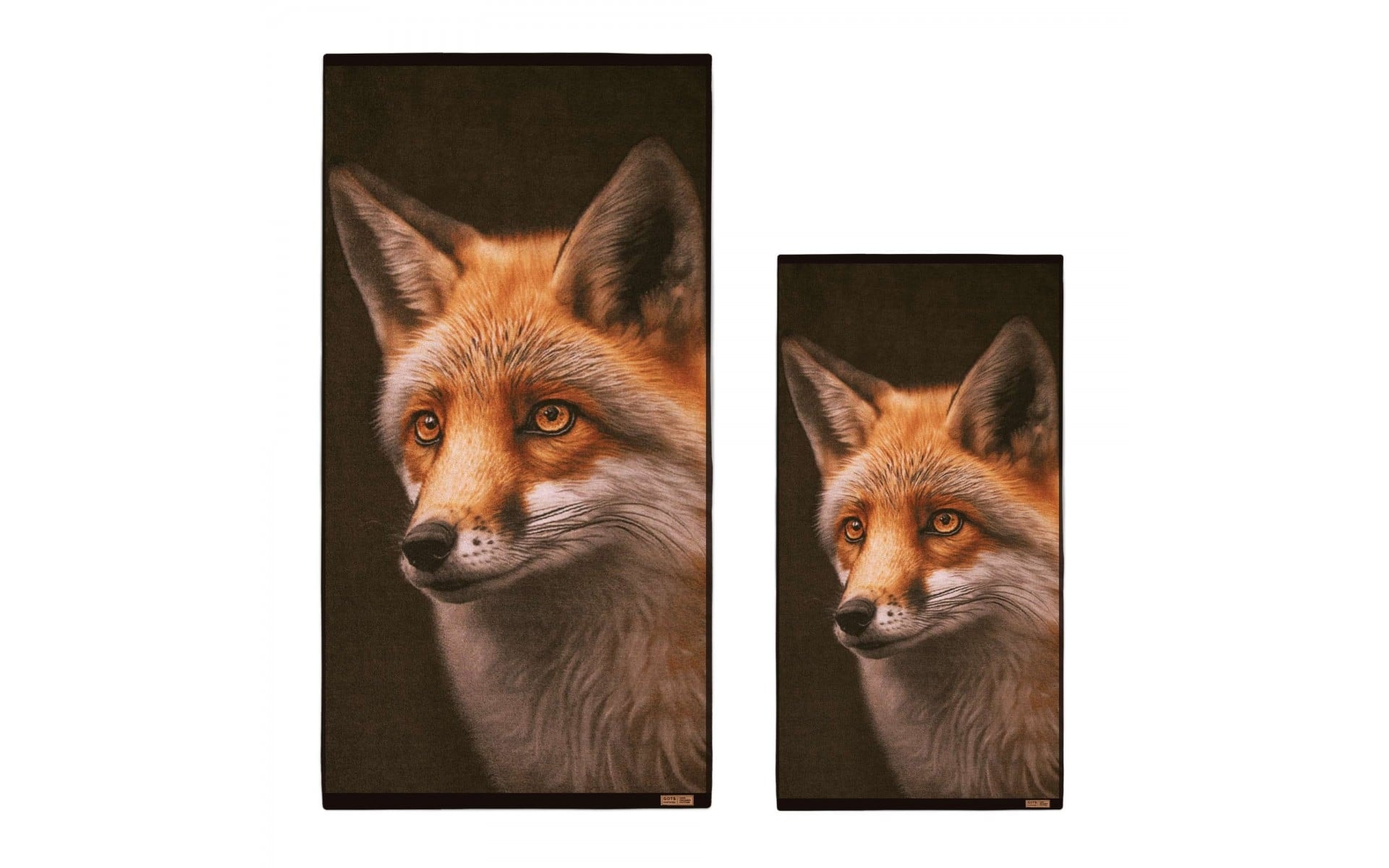 2-pak Håndklædesæt Ræv i Gaveæske – 50x100 & 70x140 cm