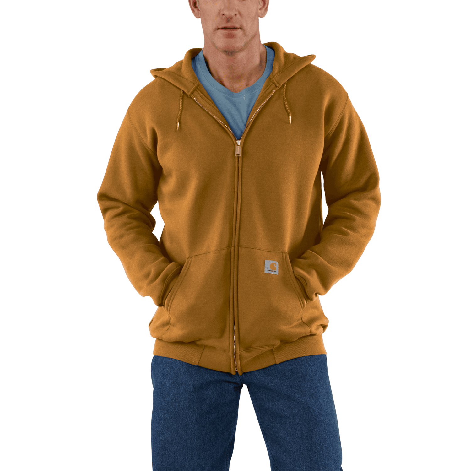 Carhartt Marquette Full-Zip Sweatshirt Men Carhartt Brown