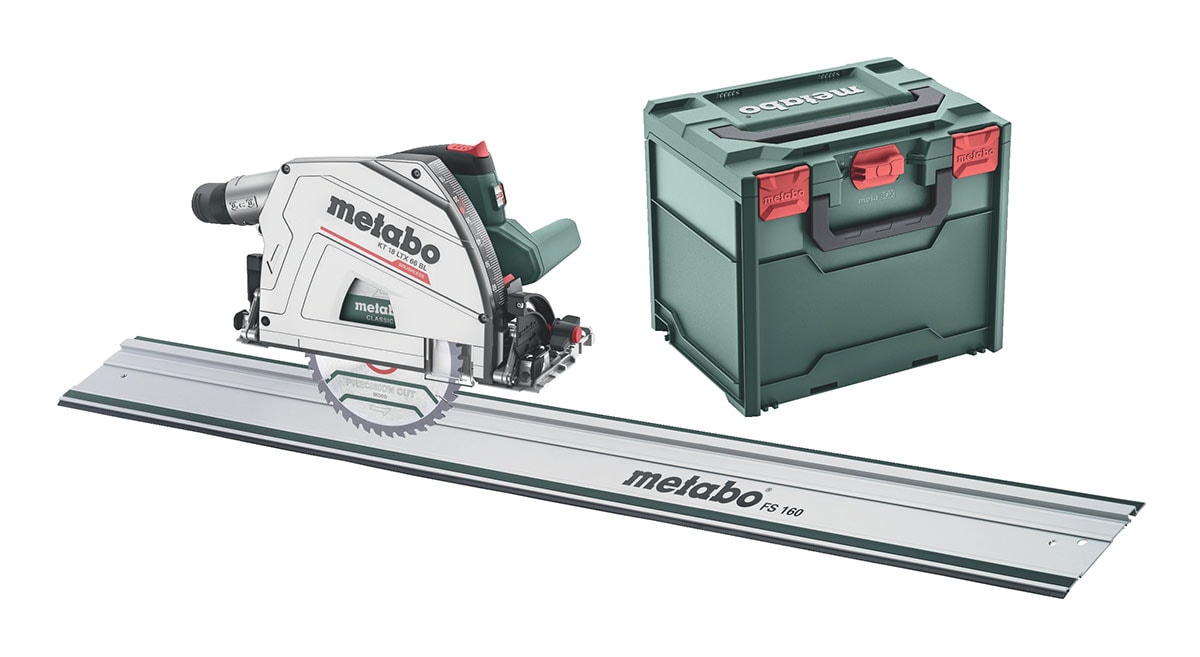 Metabo Setti KT 18 LTX 66 BL + ohjainkisko FS 160 ilman akkua & laturia