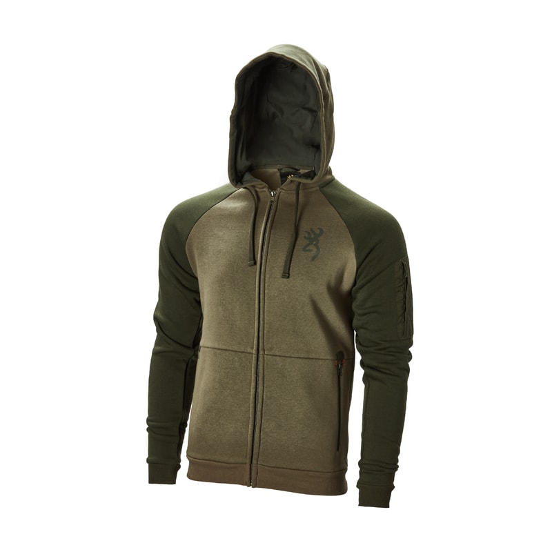 Browning Sweatshirt Zip Snapshot Two Tones Green 3XL -
