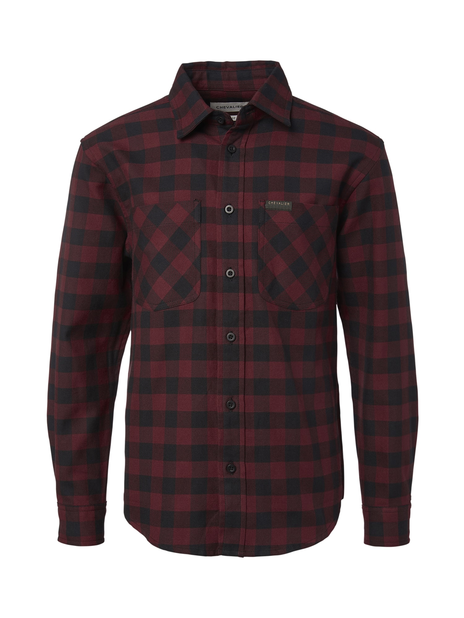 Chevalier Ferret Flannelskjorta Barn Berry Red Checked