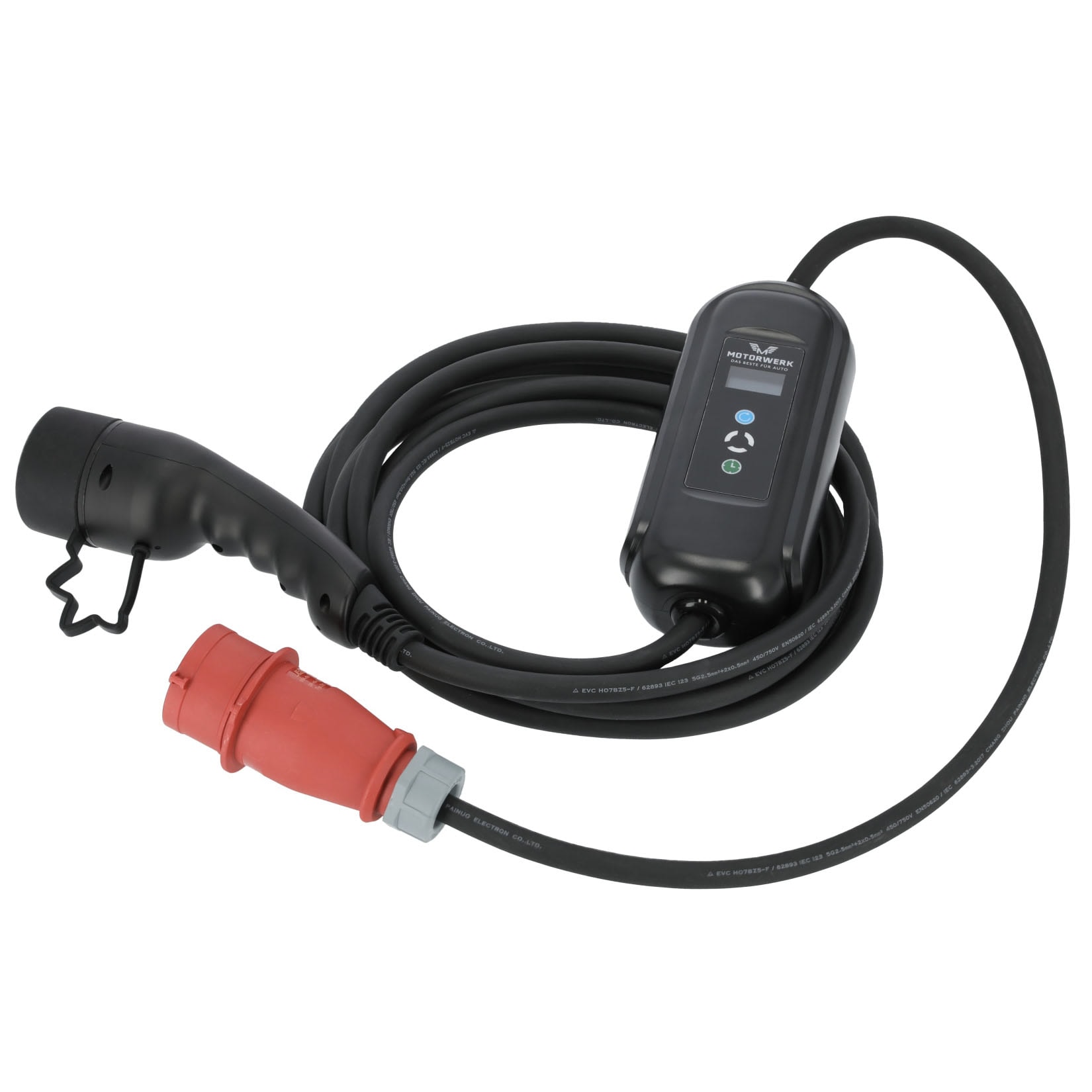 Motorwerk EV T2 Laddkabel för elbil 11kW 8m
