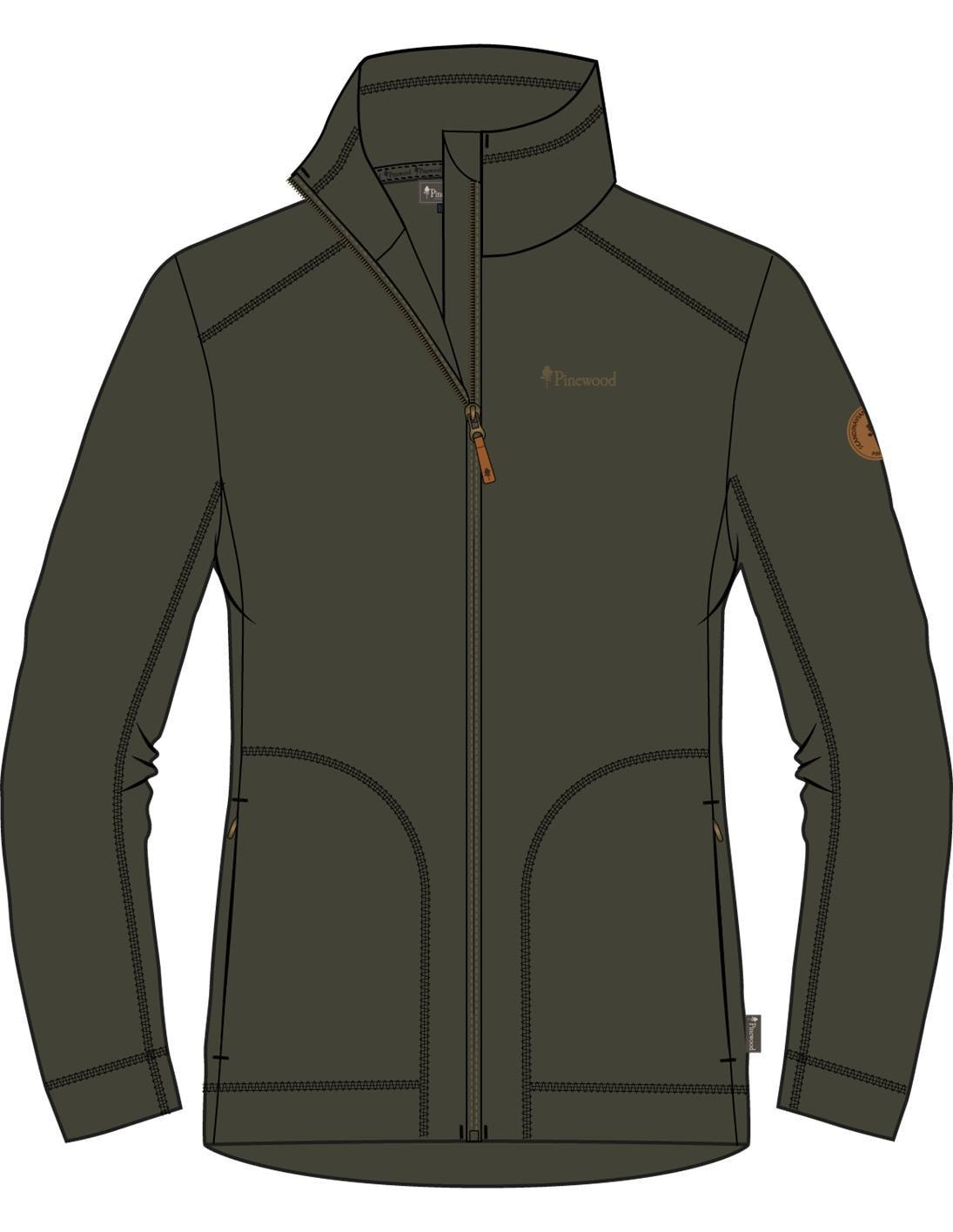 Pinewood Finnveden Wool Fleecejacka Dam Moss Green